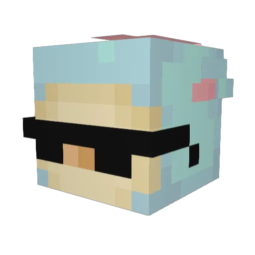Lost_Duckie Minecraft avatar head, 3D render