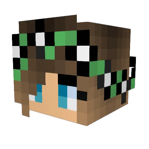 Lost_Frequency Minecraft avatar head, 3D render