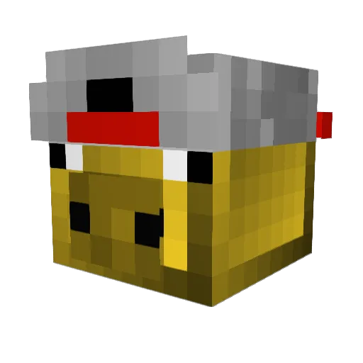 Lost_Levi Minecraft avatar head, 3D render