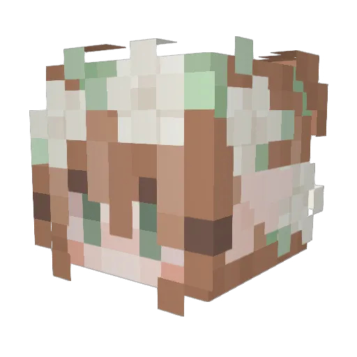 Lost_Light_yt Minecraft avatar head, 3D render