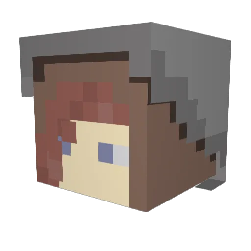 Lost_Lizard Minecraft avatar head, 3D render