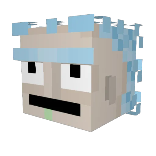 Lost_Oblivion Minecraft avatar head, 3D render
