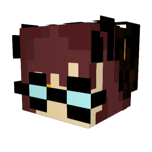 Lost_Shadows Minecraft avatar head, 3D render
