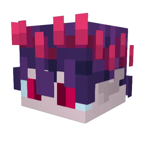 Lostargo Minecraft avatar head, 3D render