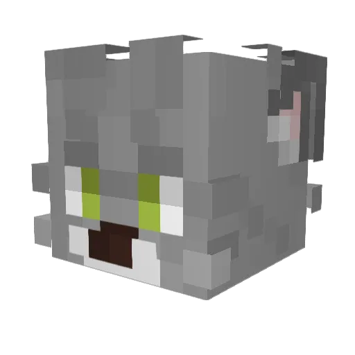 Loste_ Minecraft avatar head, 3D render