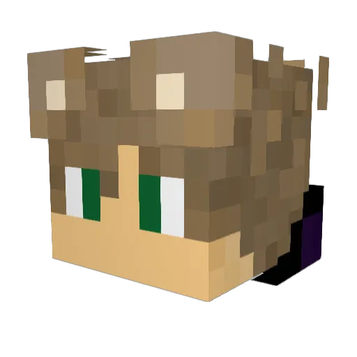 LostedG4mer Minecraft avatar head, 3D render