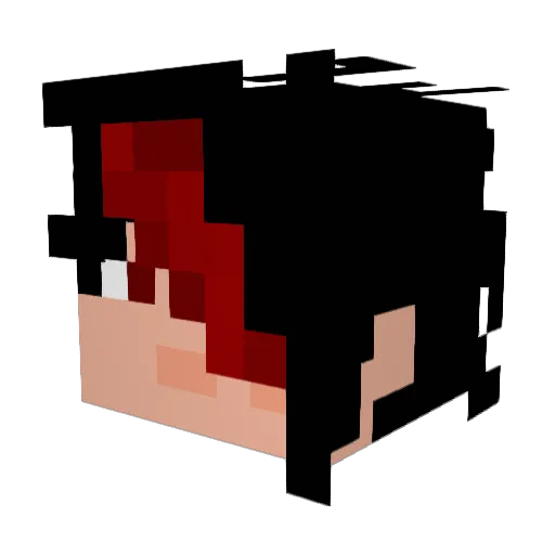 Lostetardos Minecraft avatar head, 3D render