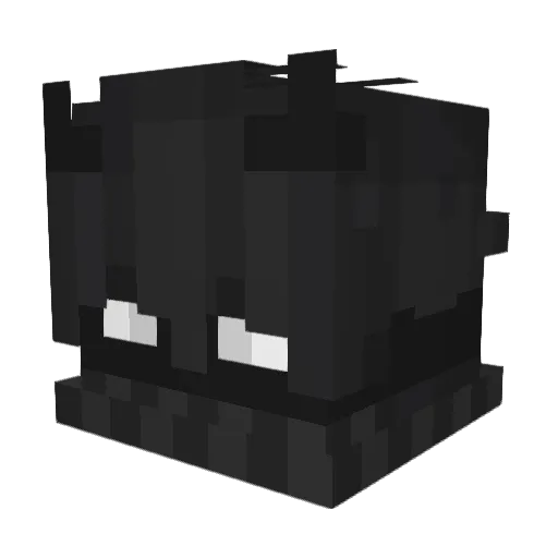 Lostfse Minecraft avatar head, 3D render