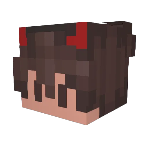 Losthoriz Minecraft avatar head, 3D render