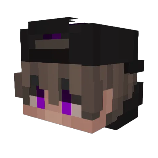Losti33 Minecraft avatar head, 3D render