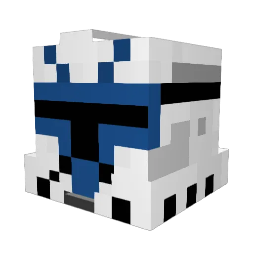 Lostkaas Minecraft avatar head, 3D render