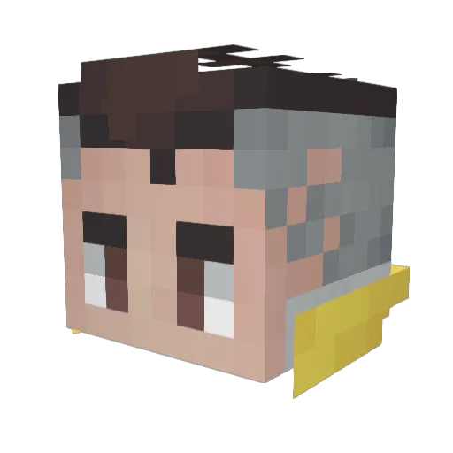 Losvita12 Minecraft avatar head, 3D render