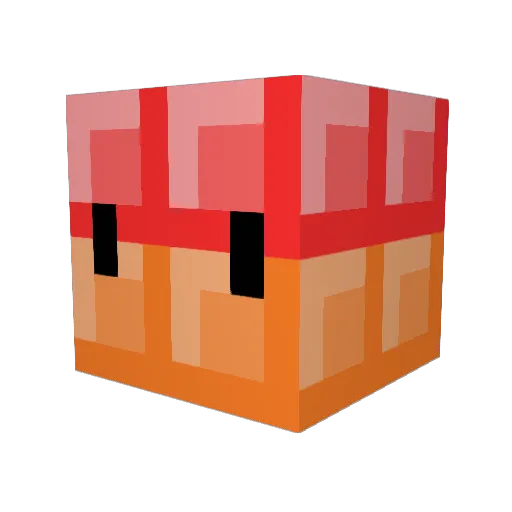 LoteMachine Minecraft avatar head, 3D render