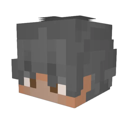 Lotesen Minecraft avatar head, 3D render