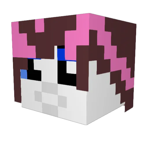 LotharinCW Minecraft avatar head, 3D render