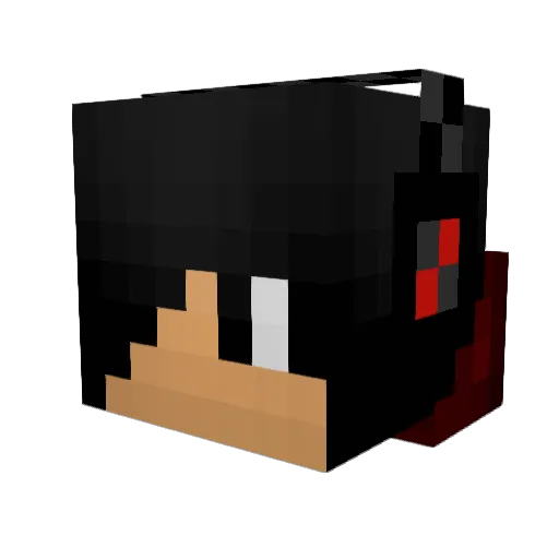 Lotharmai Minecraft avatar head, 3D render