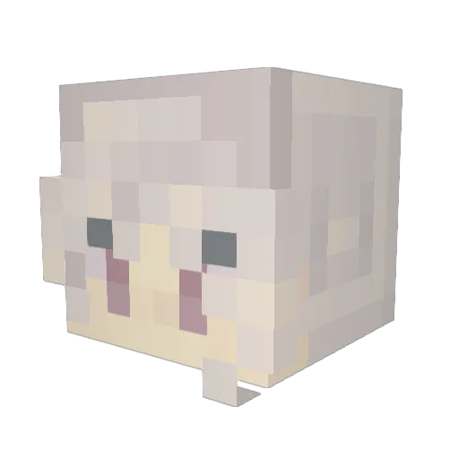 Lothcat4 Minecraft avatar head, 3D render