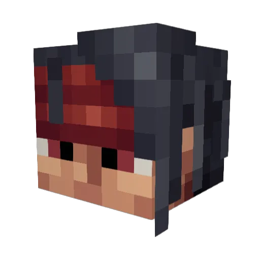 Lothelian Minecraft avatar head, 3D render