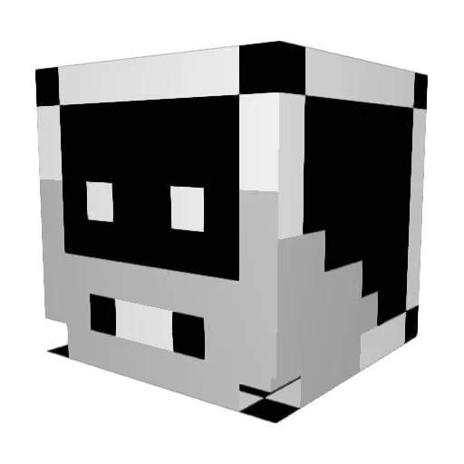 Lotheye Minecraft avatar head, 3D render