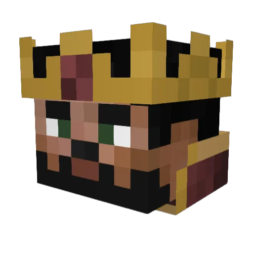 Lothrich Minecraft avatar head, 3D render
