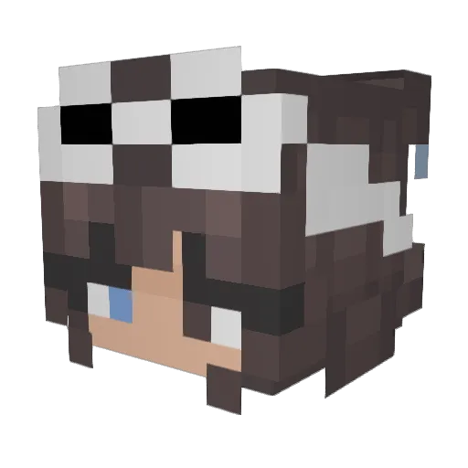 Loti97 Minecraft avatar head, 3D render
