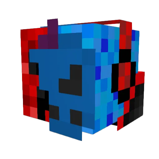 Lotizz Minecraft avatar head, 3D render