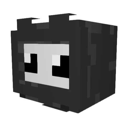 LotsOfZs Minecraft avatar head, 3D render