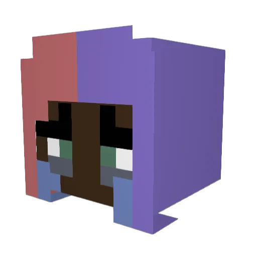 Lotsamammal9 Minecraft avatar head, 3D render