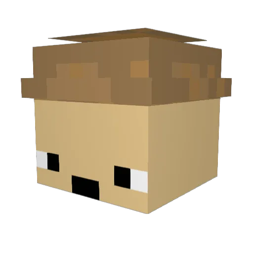 LottLizzard Minecraft avatar head, 3D render
