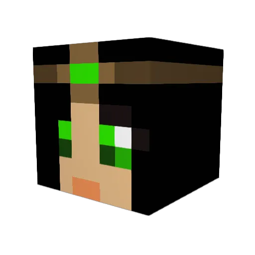 LottaHimmel Minecraft avatar head, 3D render