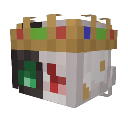 Lotte25 Minecraft avatar head, 3D render