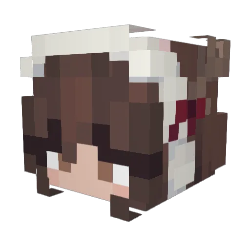 Lotti2015 Minecraft avatar head, 3D render