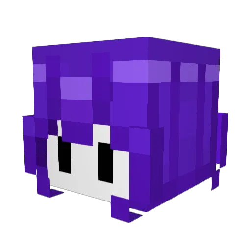 Lottie1s Minecraft avatar head, 3D render