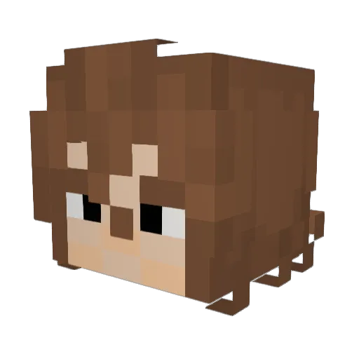 LottieDa1313 Minecraft avatar head, 3D render