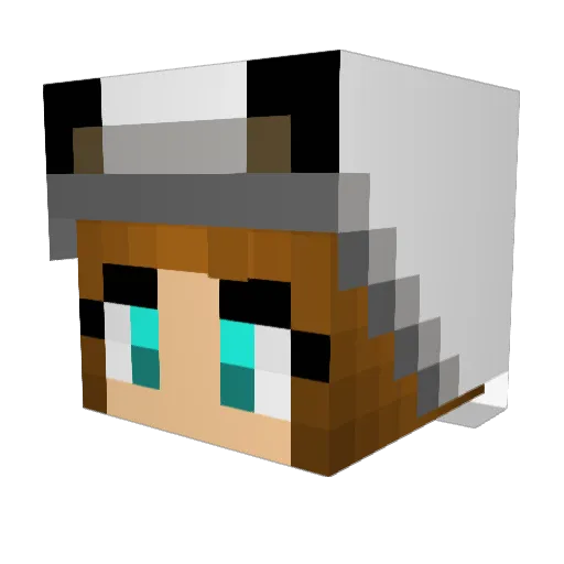 LottieDepp09 Minecraft avatar head, 3D render