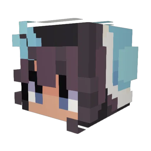 Lottis_2012 Minecraft avatar head, 3D render