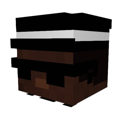Lotto_Hans Minecraft avatar head, 3D render