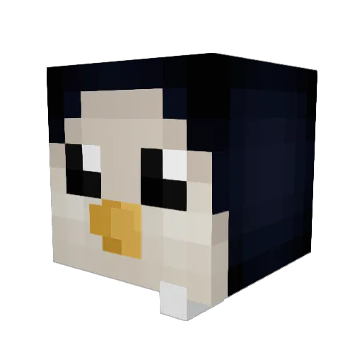 LottyW Minecraft avatar head, 3D render