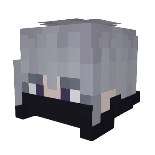 Lotus8549 Minecraft avatar head, 3D render