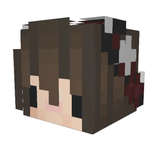 LotusCreative Minecraft avatar head, 3D render