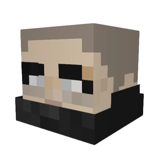 LotusIXI Minecraft avatar head, 3D render