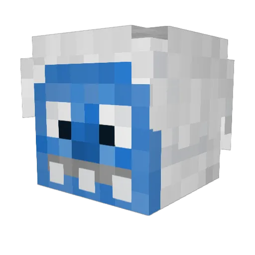 LotusMC_ Minecraft avatar head, 3D render