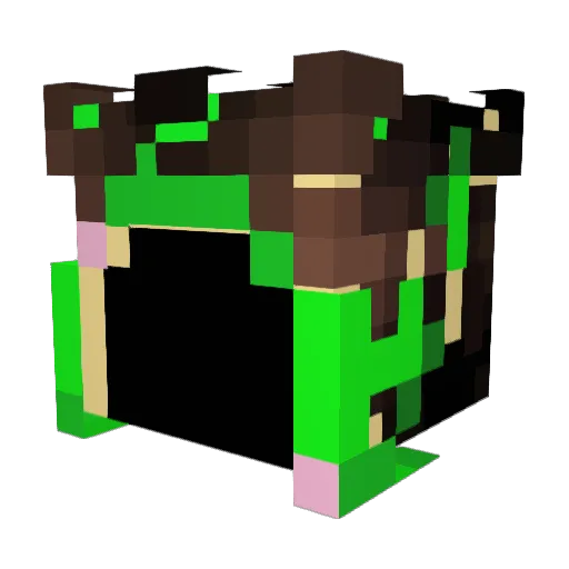 LotusMage02 Minecraft avatar head, 3D render