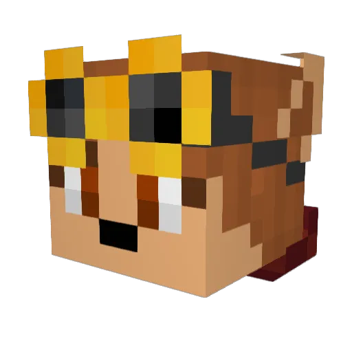 Lotus_Animations Minecraft avatar head, 3D render