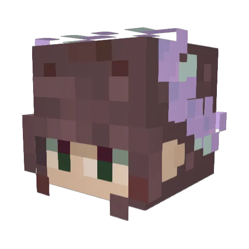 Lotus_Eve Minecraft avatar head, 3D render