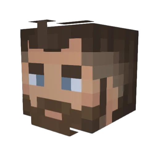 Lotuszzzzz Minecraft avatar head, 3D render