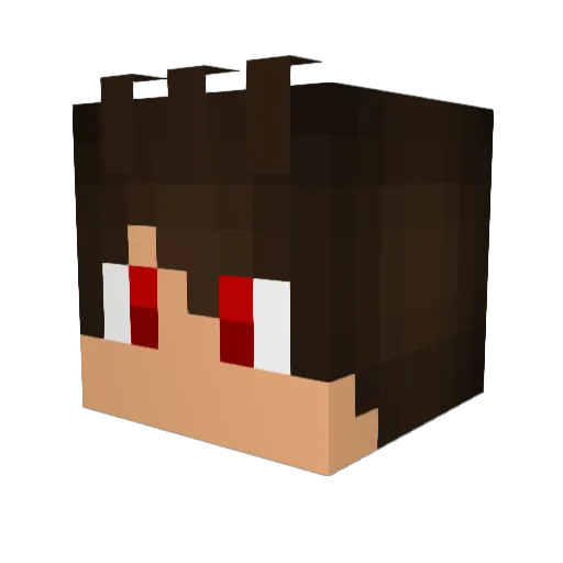 Lou219 Minecraft avatar head, 3D render