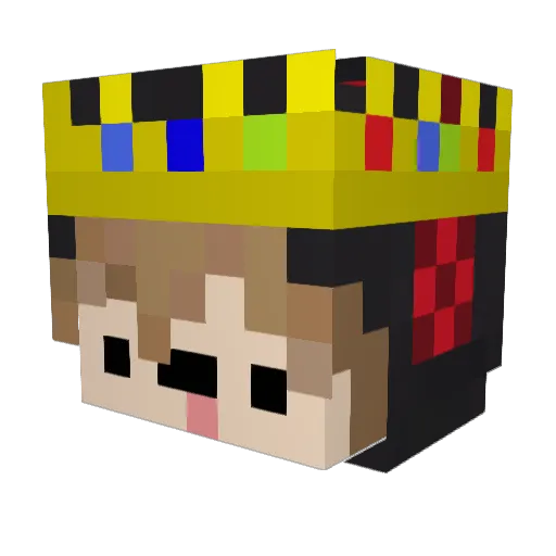 LouAyy Minecraft avatar head, 3D render