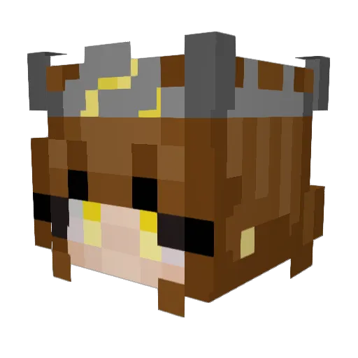 LouLemon Minecraft avatar head, 3D render