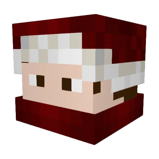 LouLoustyle Minecraft avatar head, 3D render